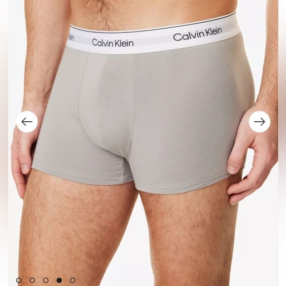 Calvin Klein Men's Modern Cotton Underwear - Black, Bordo and Gray XL - Picture 4 of 4